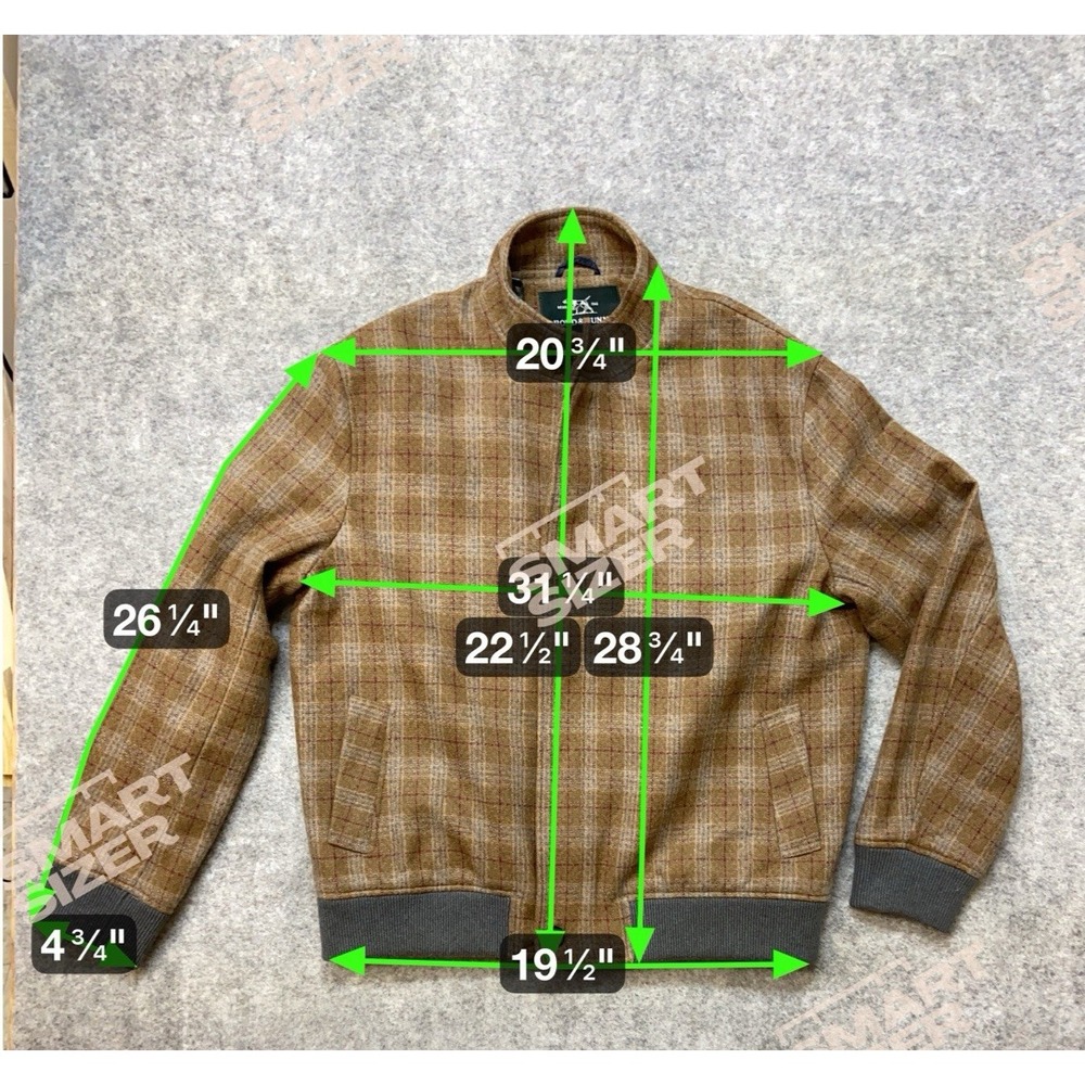 Rodd and Gunn Hampstead Wool Sport‎ Jacket Mens 3XL Nutmeg Plaid - Picture 9 of 9